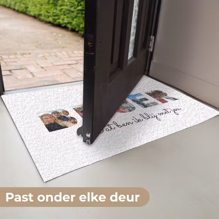 Gepersonaliseerde deurmat - Broer - Lettercollage — 7