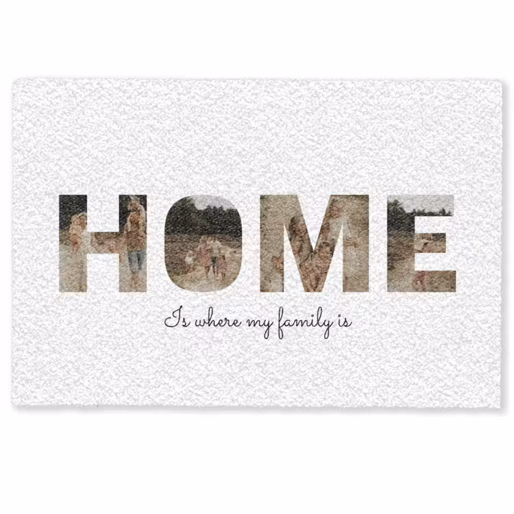 Gepersonaliseerde deurmat - Home - Lettercollage — 1