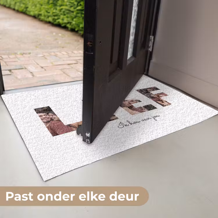 Gepersonaliseerde deurmat - Lief - Lettercollage — 7