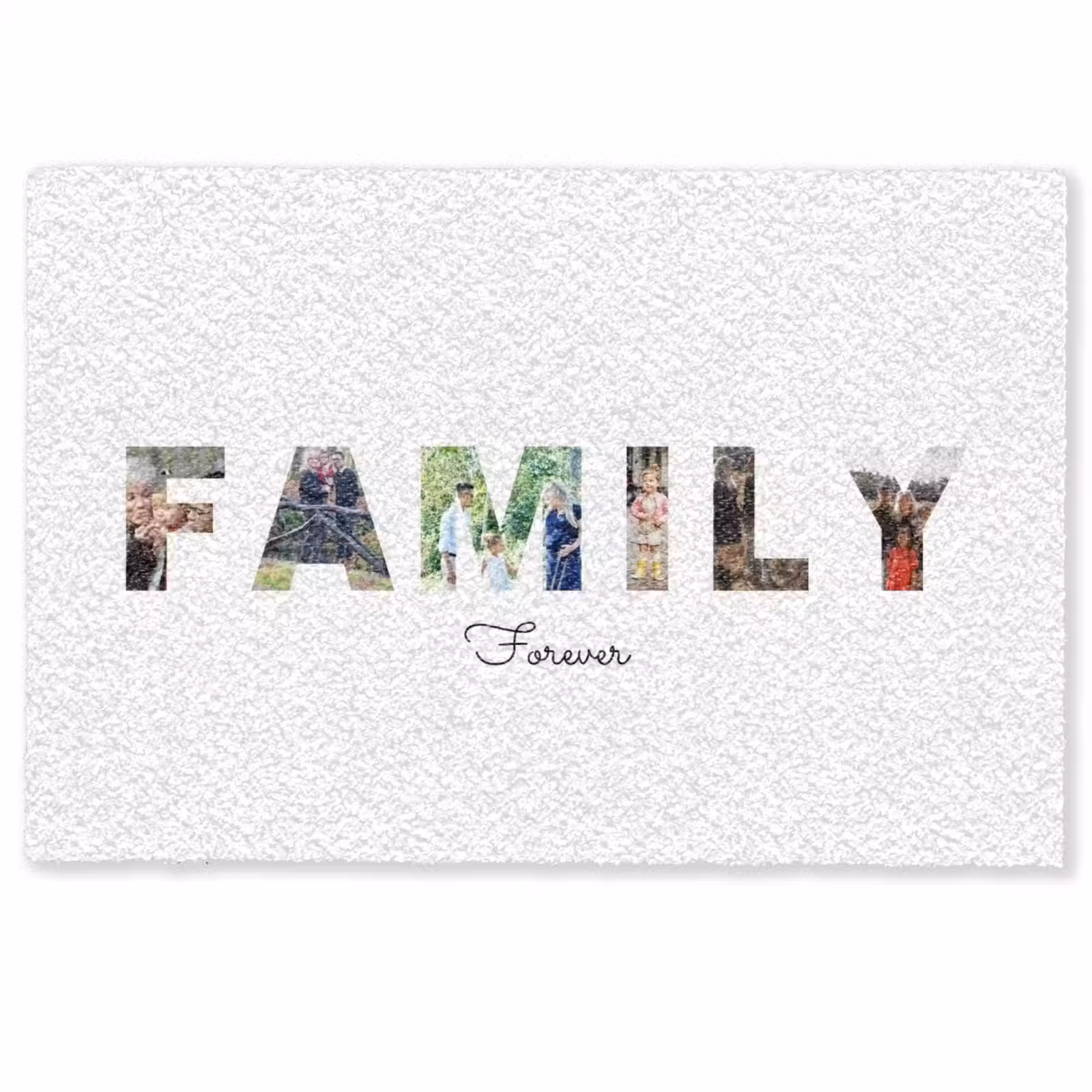 Gepersonaliseerde deurmat - Family - Lettercollage — 1