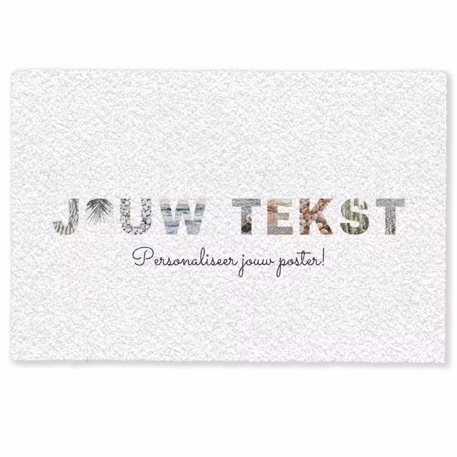 Gepersonaliseerde deurmat - Jouw Tekst - Lettercollage — 1