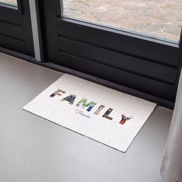 Gepersonaliseerde deurmat - Family - Lettercollage — 2
