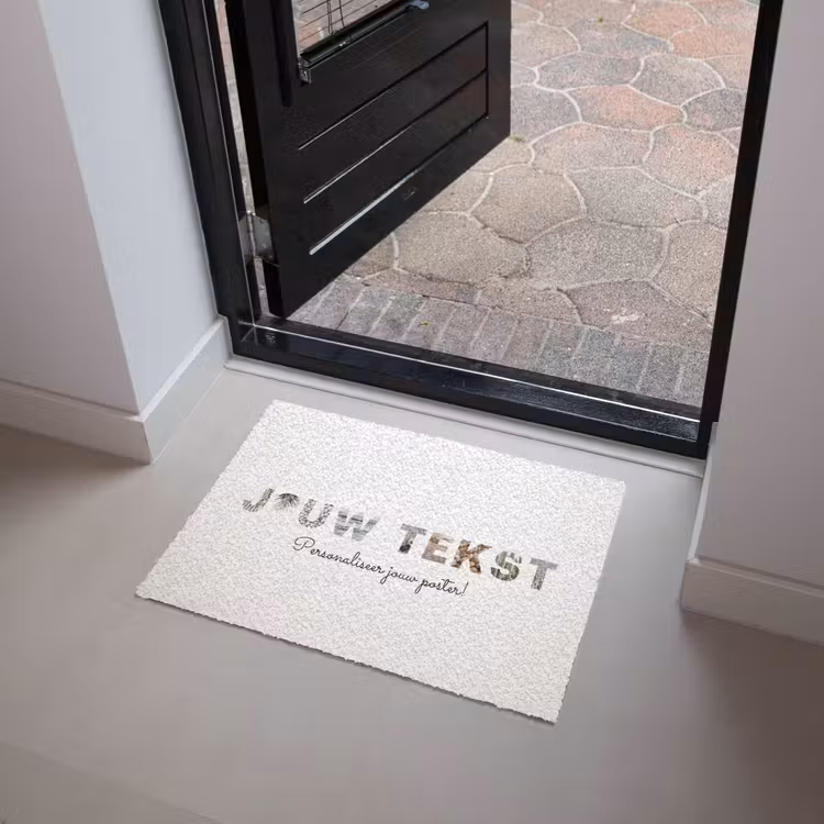 Gepersonaliseerde deurmat - Jouw Tekst - Lettercollage — 4