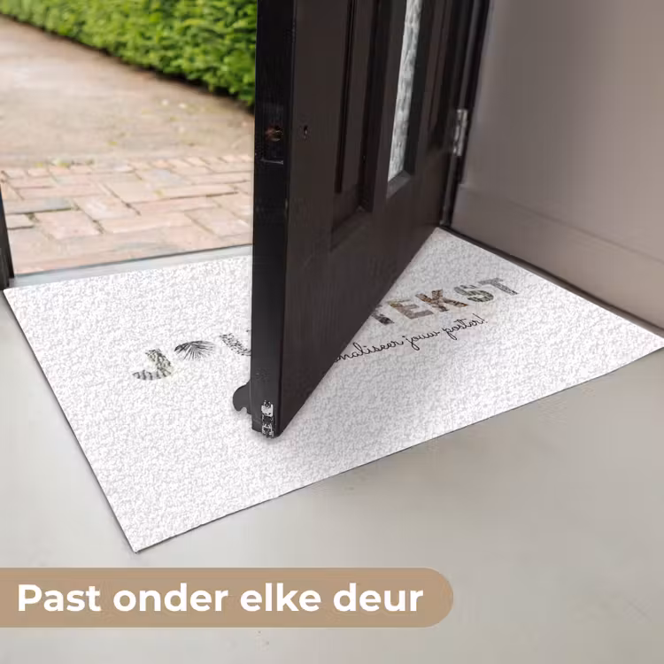 Gepersonaliseerde deurmat - Jouw Tekst - Lettercollage — 7