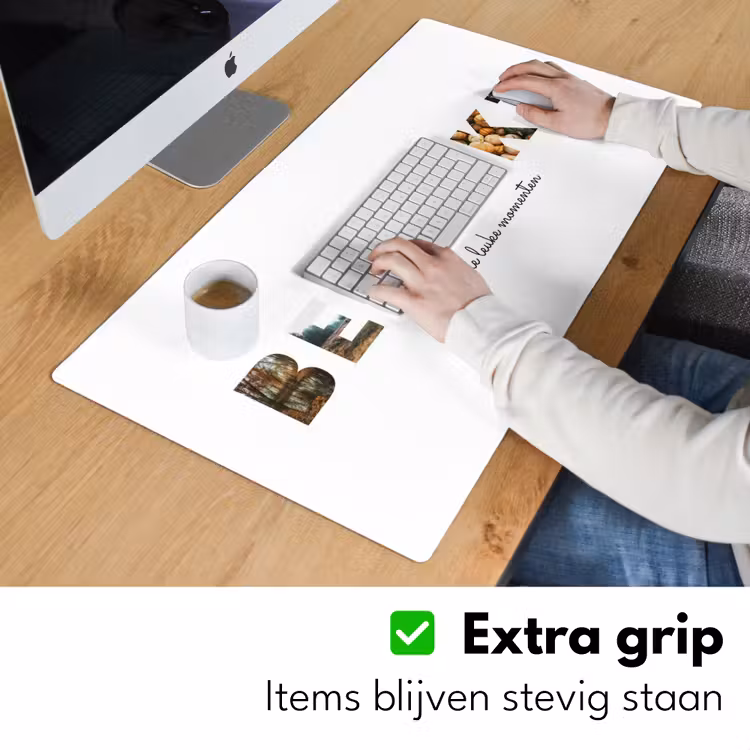 Gepersonaliseerde bureau onderlegger - Bedankt - Lettercollage — 6