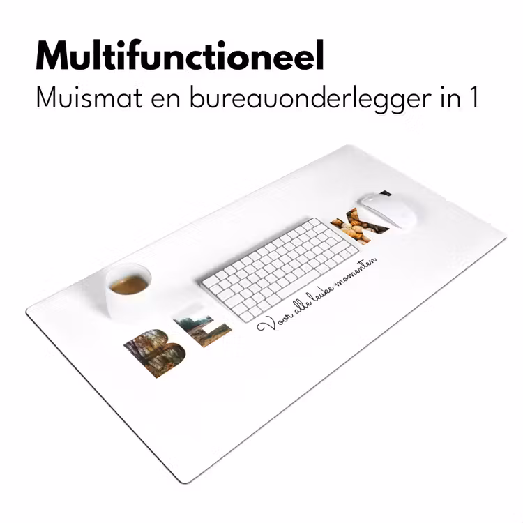 Gepersonaliseerde bureau onderlegger - Bedankt - Lettercollage — 7