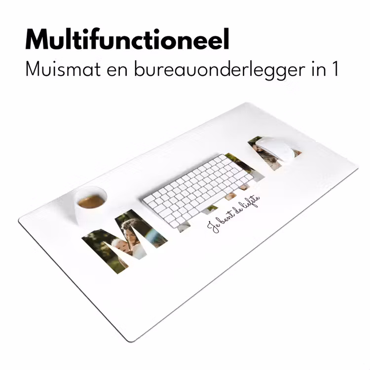 Gepersonaliseerde bureau onderlegger - Mama - Lettercollage — 7