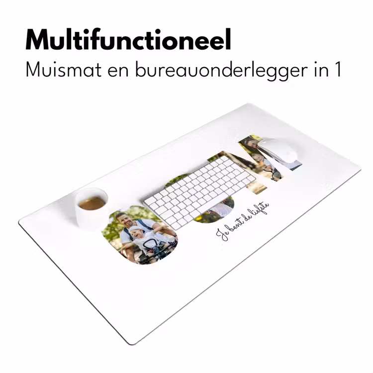 Gepersonaliseerde bureau onderlegger - Oom - Lettercollage — 7