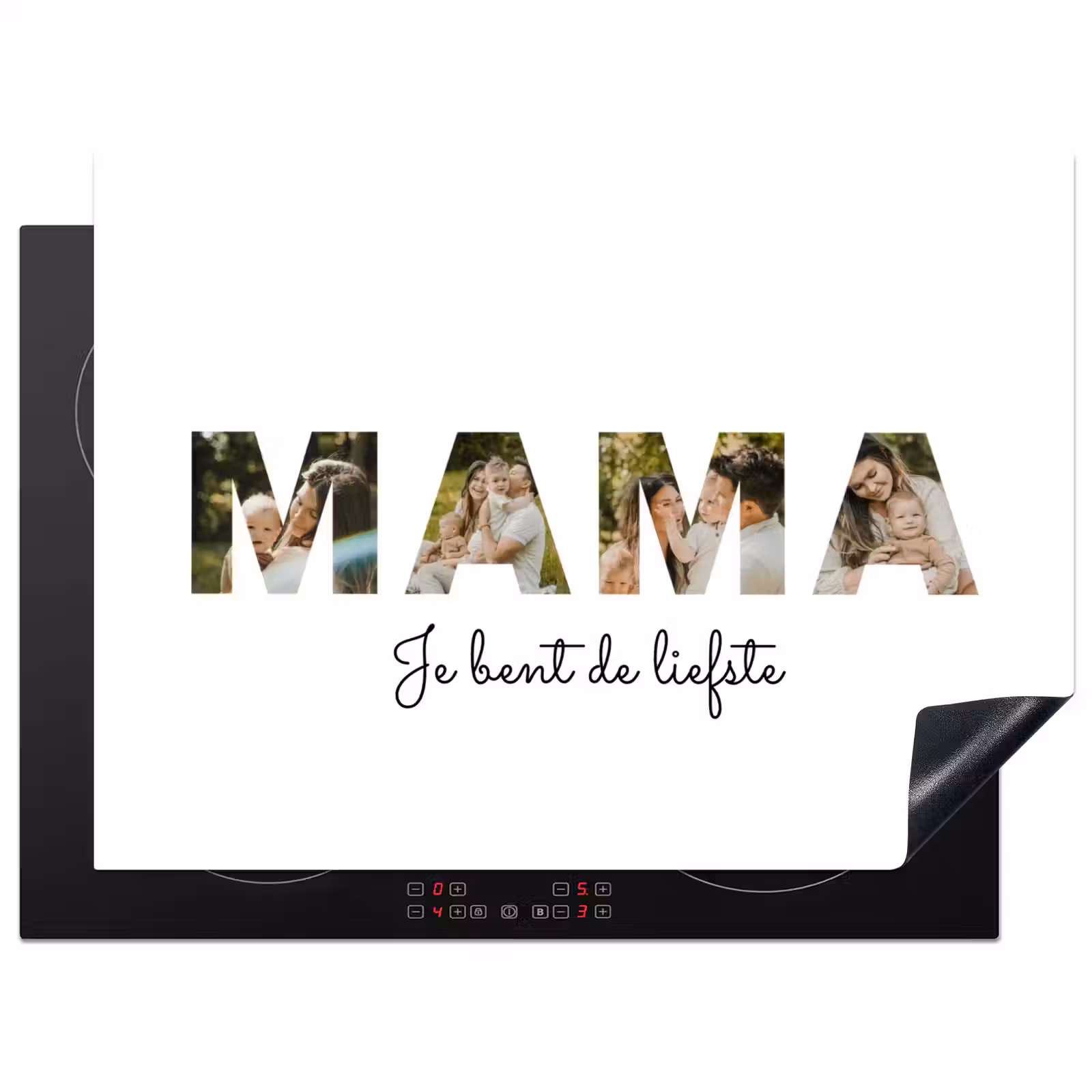 Gepersonaliseerde inductie beschermer - Mama - Lettercollage — 1