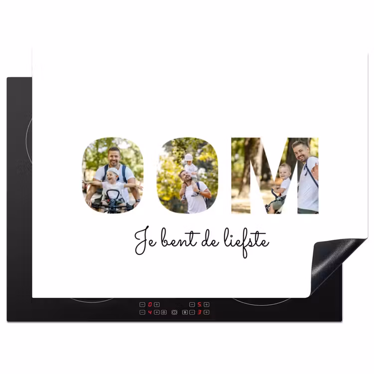 Gepersonaliseerde inductie beschermer - Oom - Lettercollage — 1