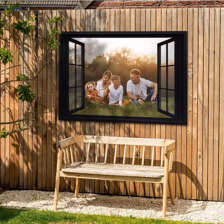 Canvas voor buiten doorkijk met eigen foto — 2
