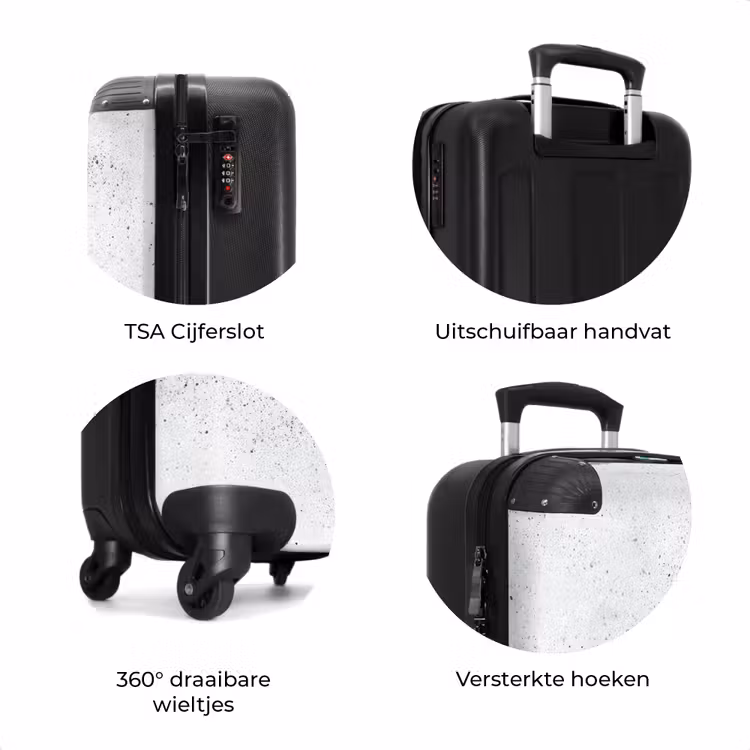 Koffer - Lichtgrijs - Betonstructuur - Subtiel — 7