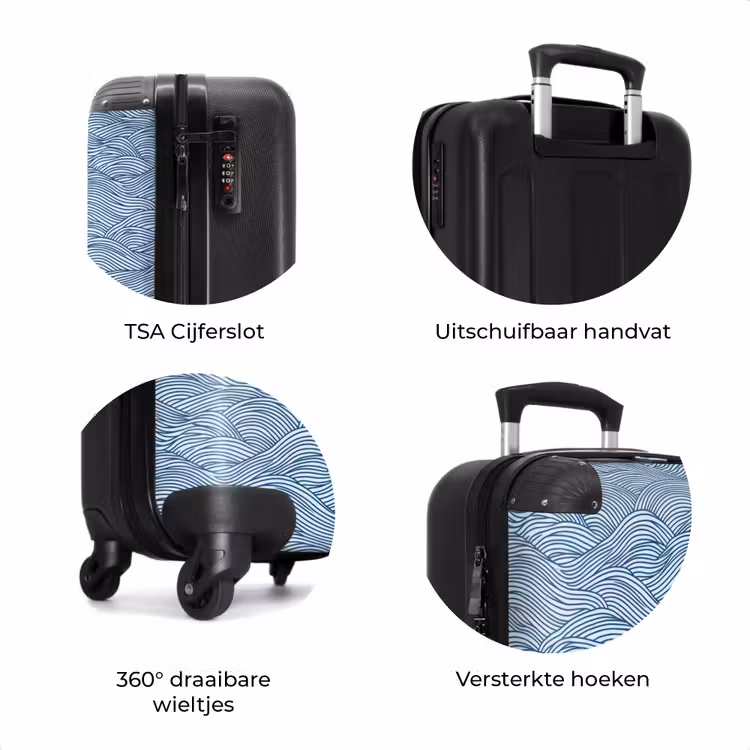 Koffer - Golven - Ritmisch - Blauw — 7