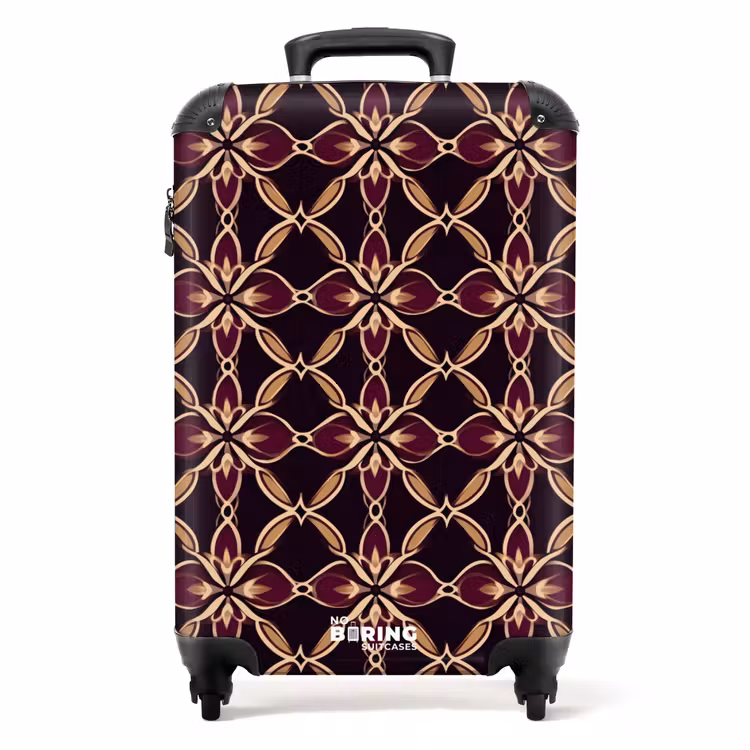 Koffer - Symmetrisch - Tegel - Burgundy — 1