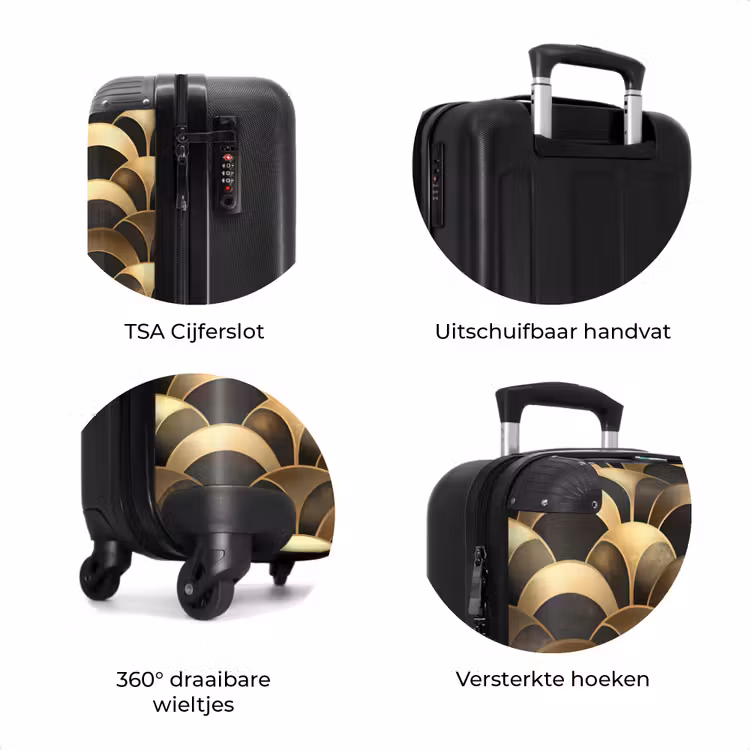 Koffer - Schubben - Structuur - Goud — 7