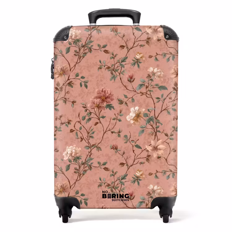 Koffer - Botanisch - Bloemen - Roze — 1