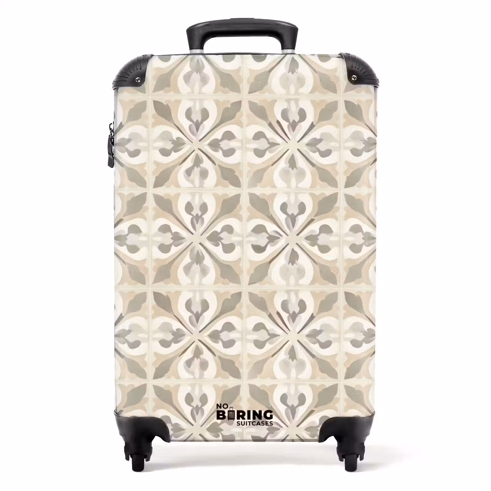 Koffer - Tegel - Motief - Beige — 1