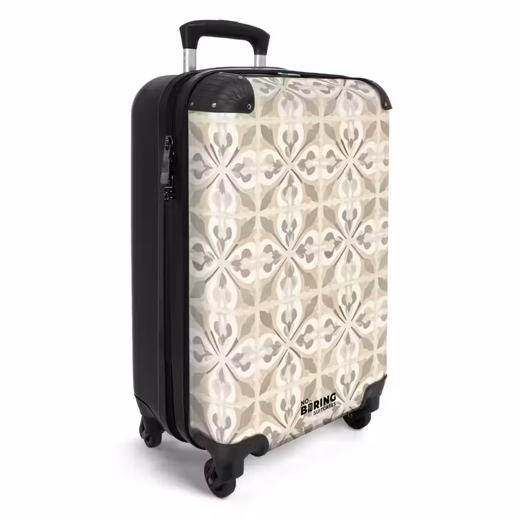 Koffer - Tegel - Motief - Beige — 2
