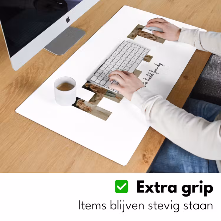 Gepersonaliseerde bureau onderlegger - Heit - Lettercollage — 6