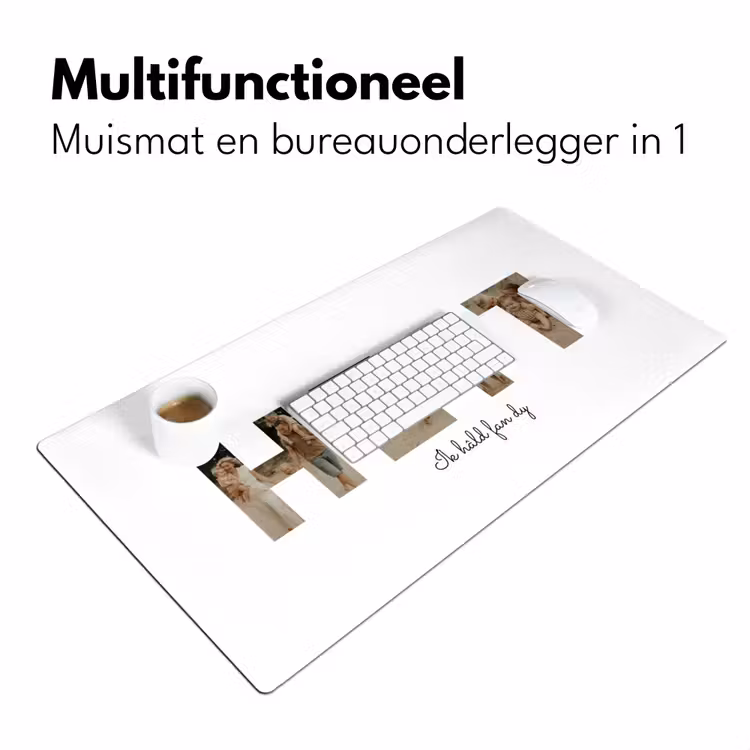 Gepersonaliseerde bureau onderlegger - Heit - Lettercollage — 7