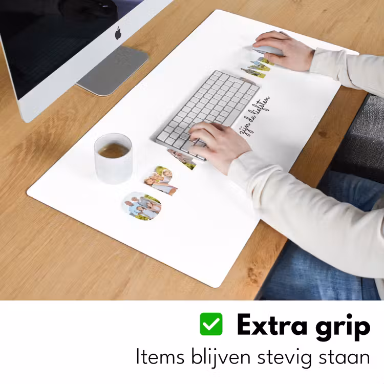 Gepersonaliseerde bureau onderlegger - Opa & Oma - Lettercollage — 6