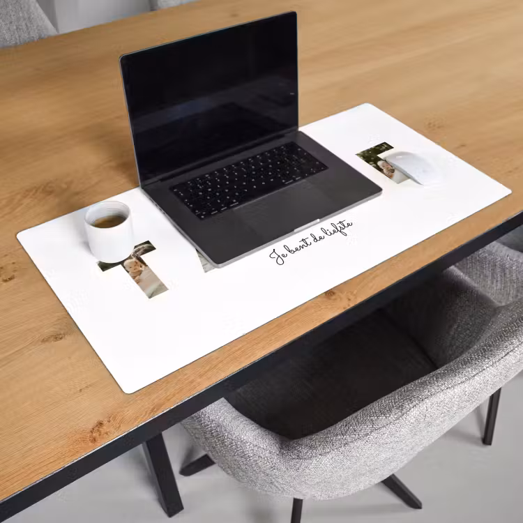 Gepersonaliseerde bureau onderlegger - Tante - Lettercollage — 3