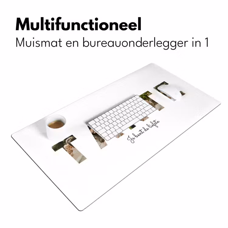 Gepersonaliseerde bureau onderlegger - Tante - Lettercollage — 7