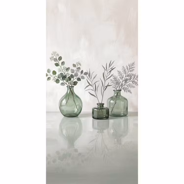 Behang - Vazen - Bladeren - Groen — 2