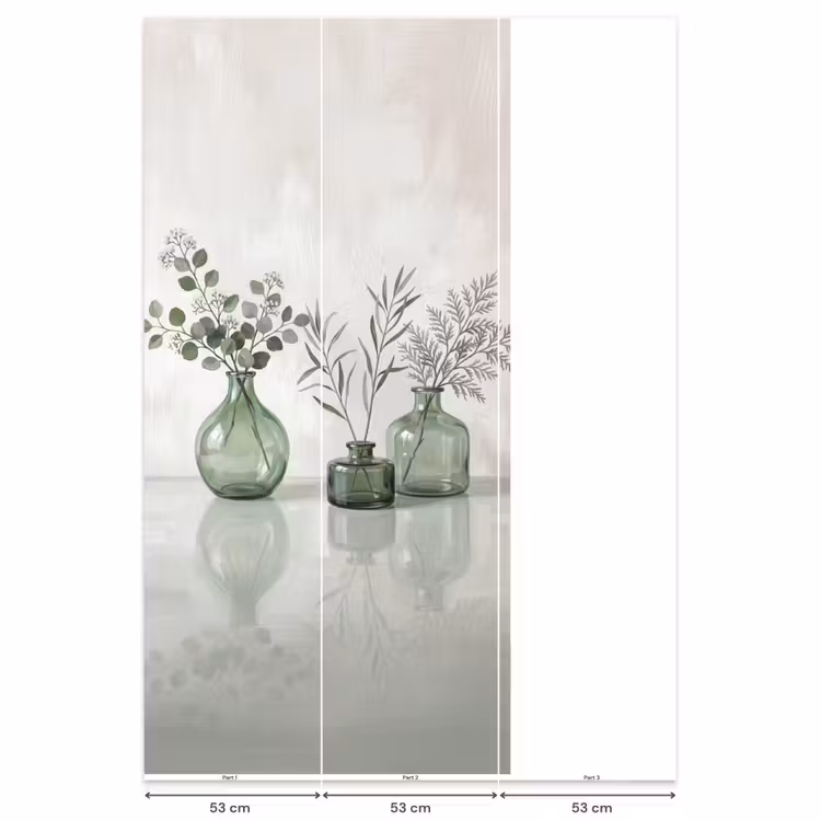 Behang - Vazen - Bladeren - Groen — 6