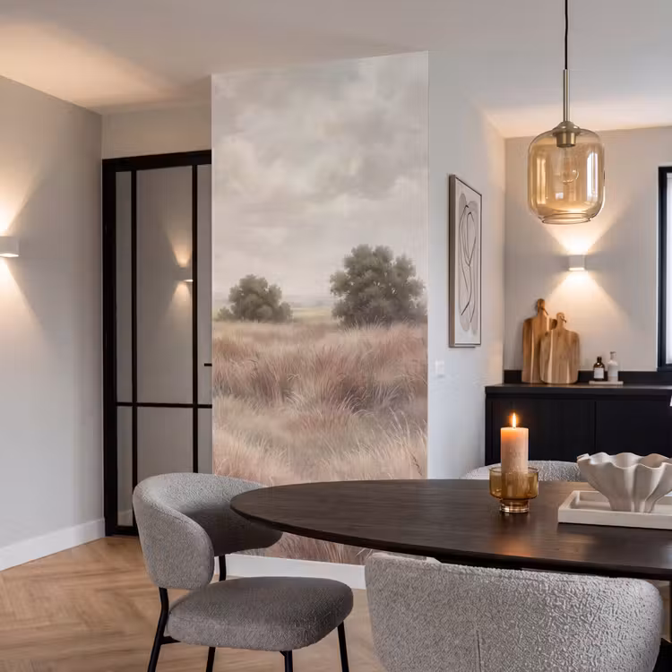 Behang - Landschap - Minimalistisch - Beige — 5