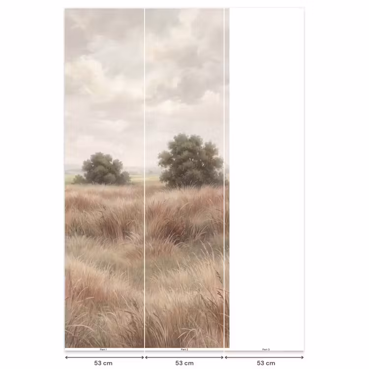 Behang - Landschap - Minimalistisch - Beige — 6