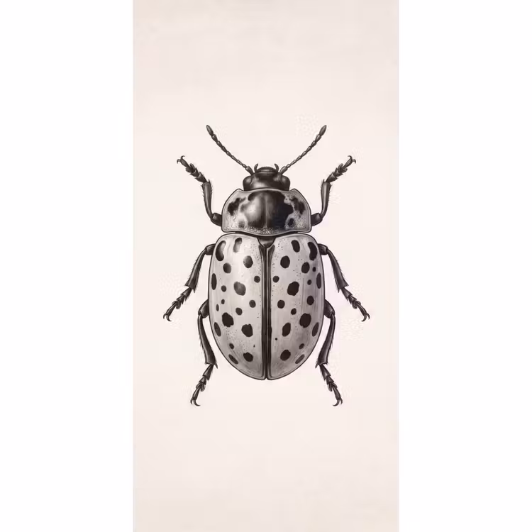 Behang - Kever - Insect - Vintage — 2