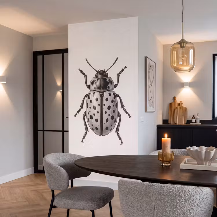 Behang - Kever - Insect - Vintage — 5
