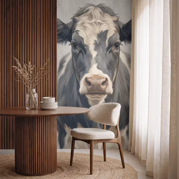 Behang - Koe - Portret - Dieren - Modern — 4