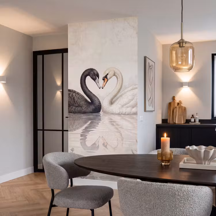 Behang - Zwanen - Hartvorm - Dieren — 5
