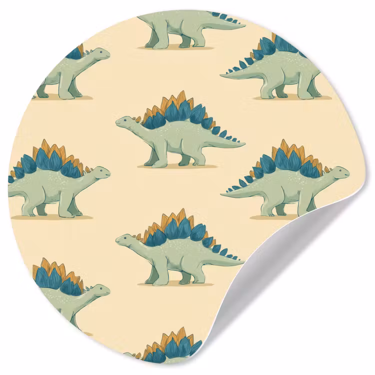 Behangcirkel - Dino - Patroon - Groen — 1