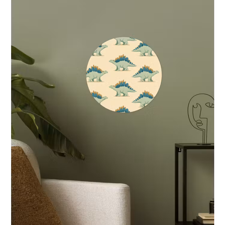 Behangcirkel - Dino - Patroon - Groen — 3