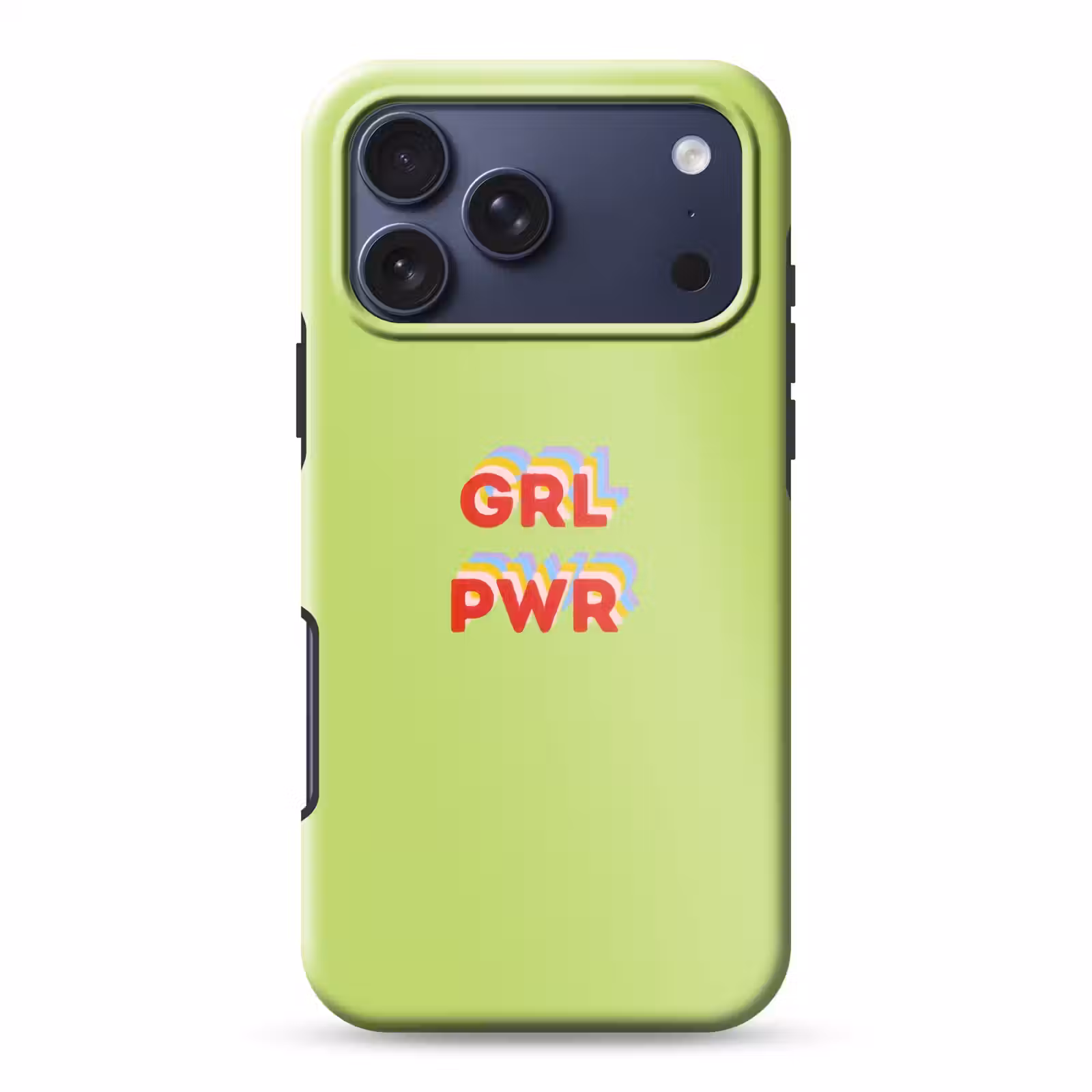 Telefoonhoesje Toughcase - Grl pwr - Groen - Rood - 3D — 1