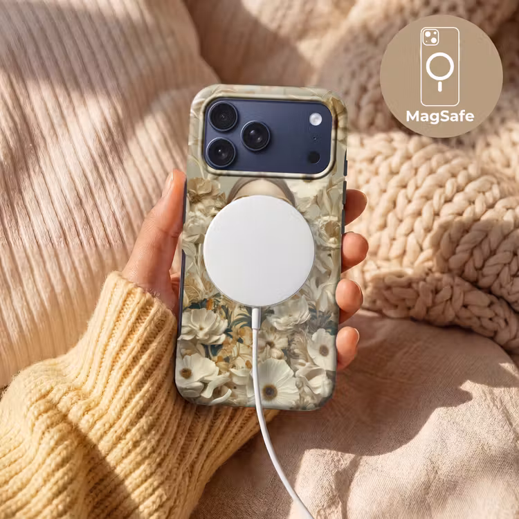 Telefoonhoesje Toughcase - Vrouw - Bloemen - Zonnebril - Wit — 8