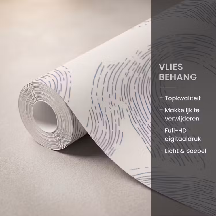 Behang - Lijnen - Patroon - Beige - Minimalistisch — 3