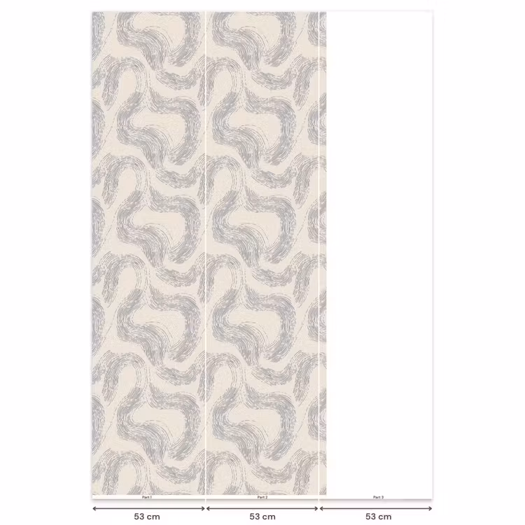 Behang - Lijnen - Patroon - Beige - Minimalistisch — 6