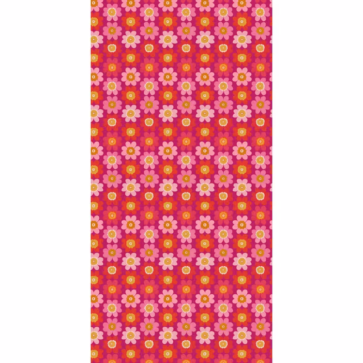 Behang - Bloemen - Retro - Kleurrijk — 2