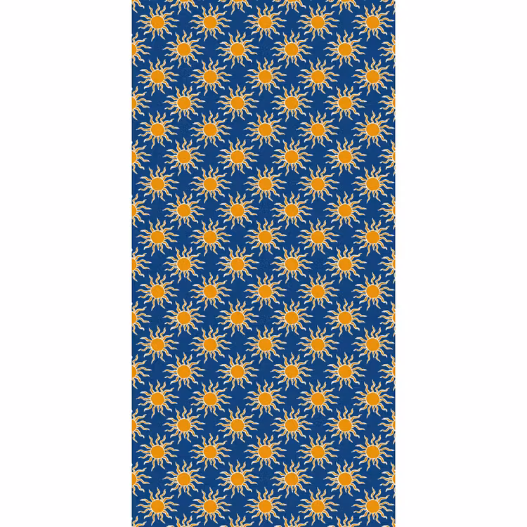 Behang - Zon - Patroon - Blauw — 2