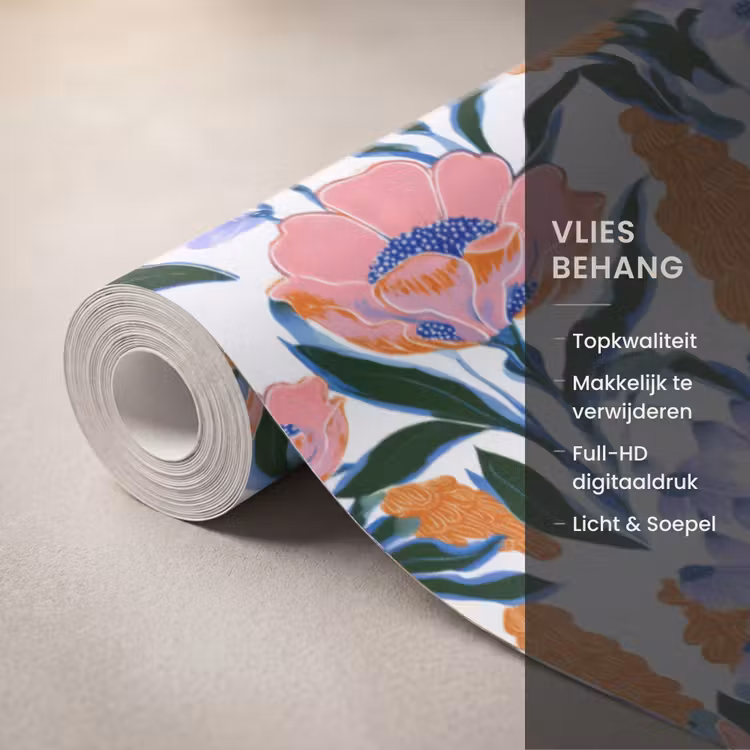 Behang - Patroon - Aquarel - Kleurrijk — 3