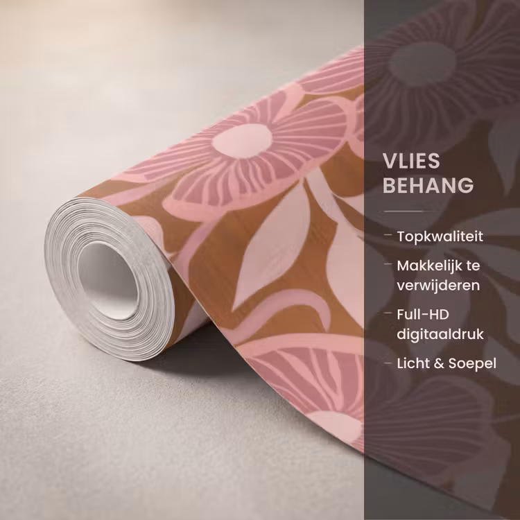 Behang - Sfeer - Bloemen - Roze — 3