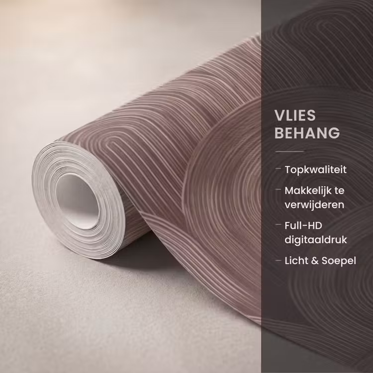 Behang - Ritmisch - Effect - Bruin — 3