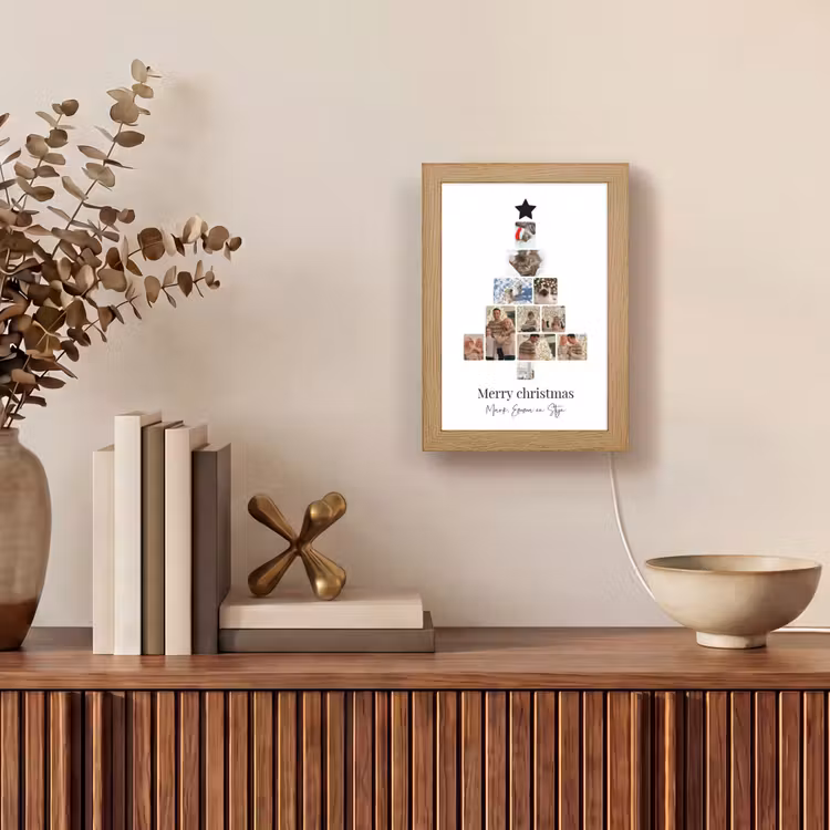Gepersonaliseerde Lightbox - Merry Christmas - Collage — 4