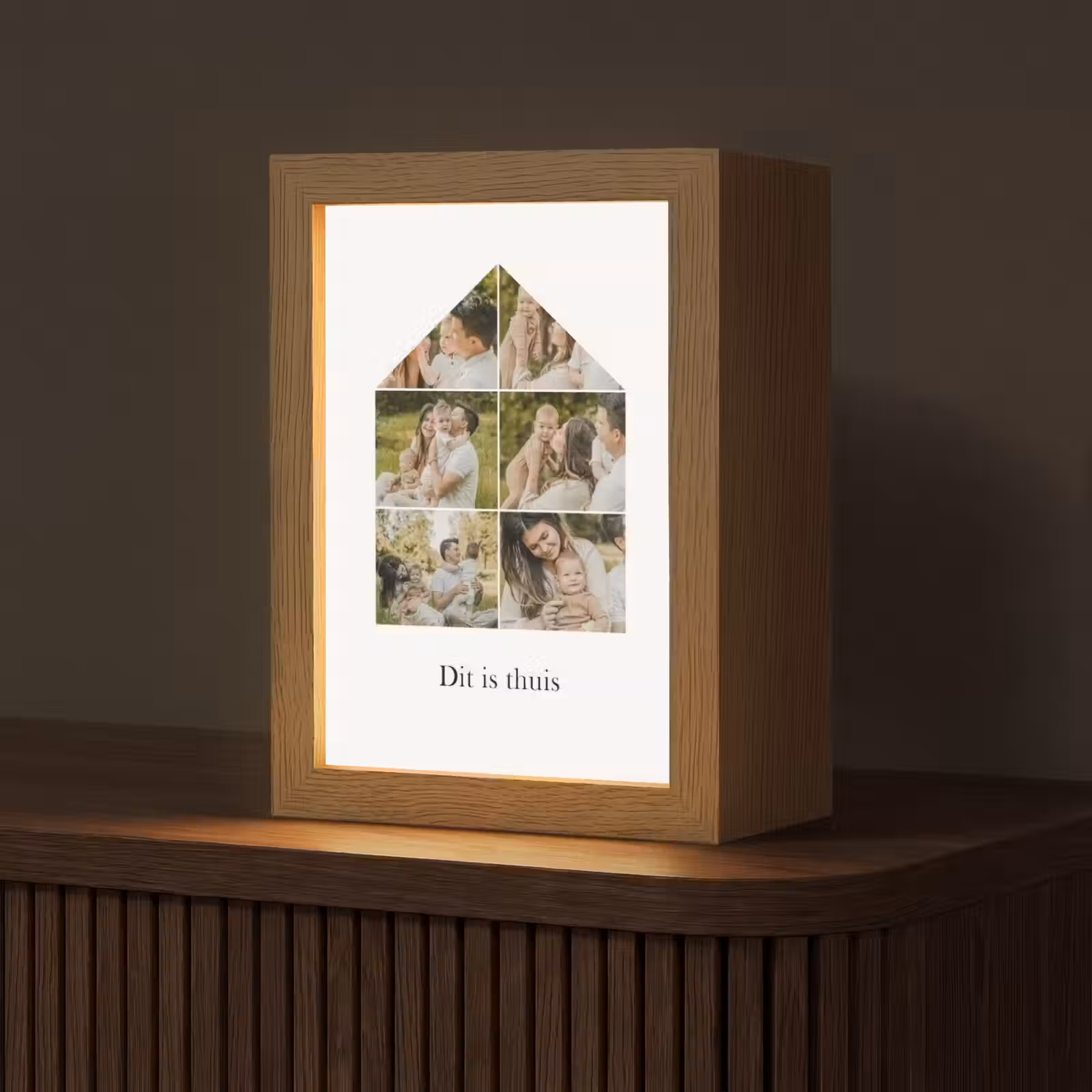 Gepersonaliseerde Lightbox - Dit Is Thuis - Collage — 1