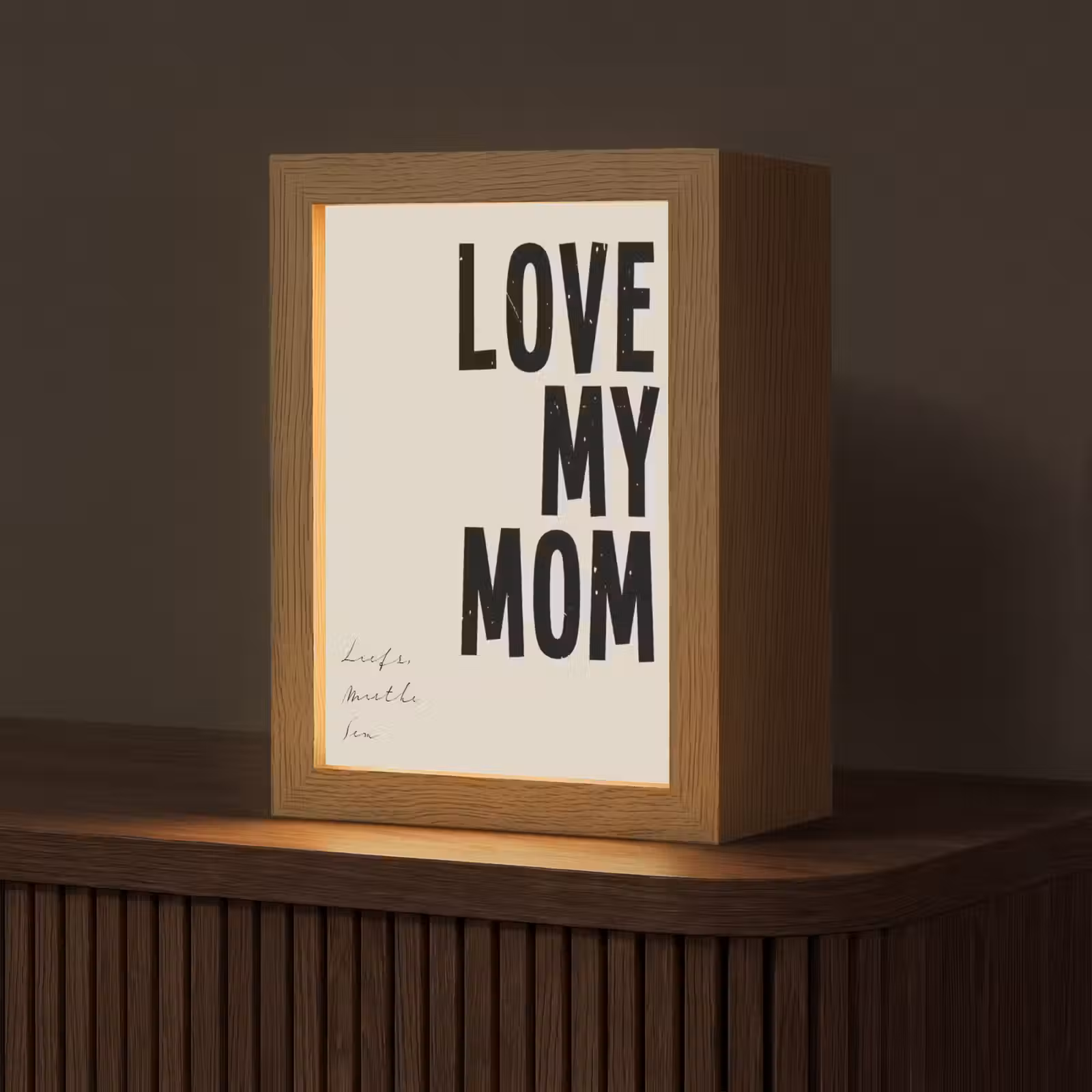Gepersonaliseerde Lightbox - Love My Mom — 1