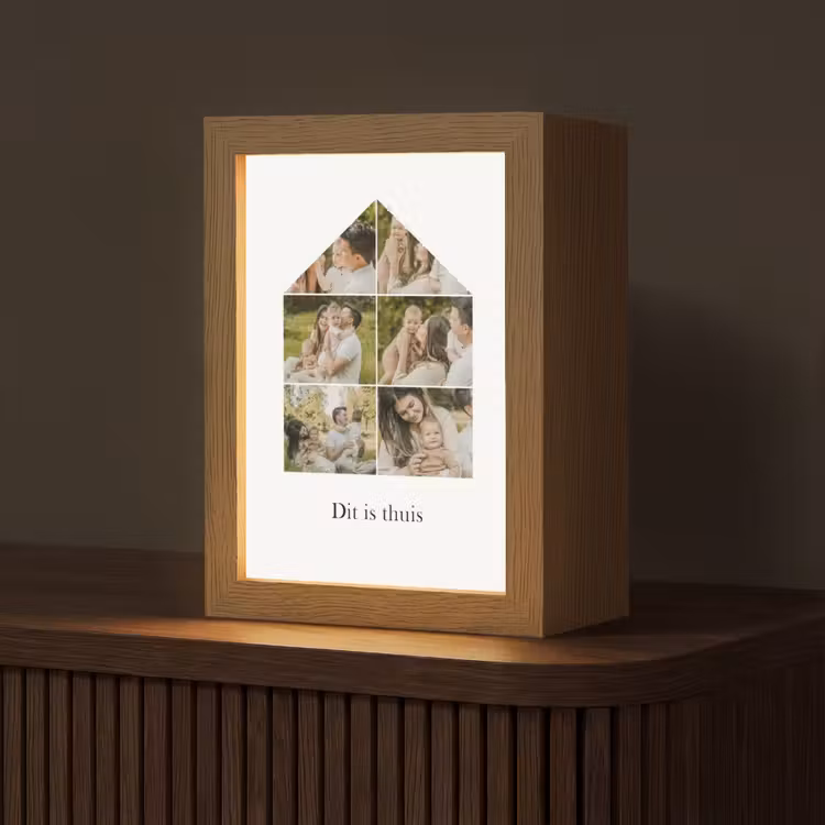 Gepersonaliseerde Lightbox - Dit Is Thuis - Collage — 1